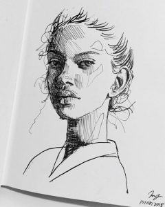 33 Contoh Gambar Sketsa Wajah dengan Pensil Paling Bagus – Sosmedmu